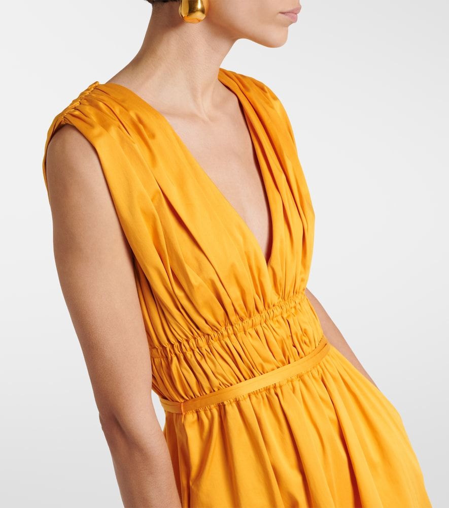 Fiona ruched cotton-blend midi dress - Altuzarra - Modalova
