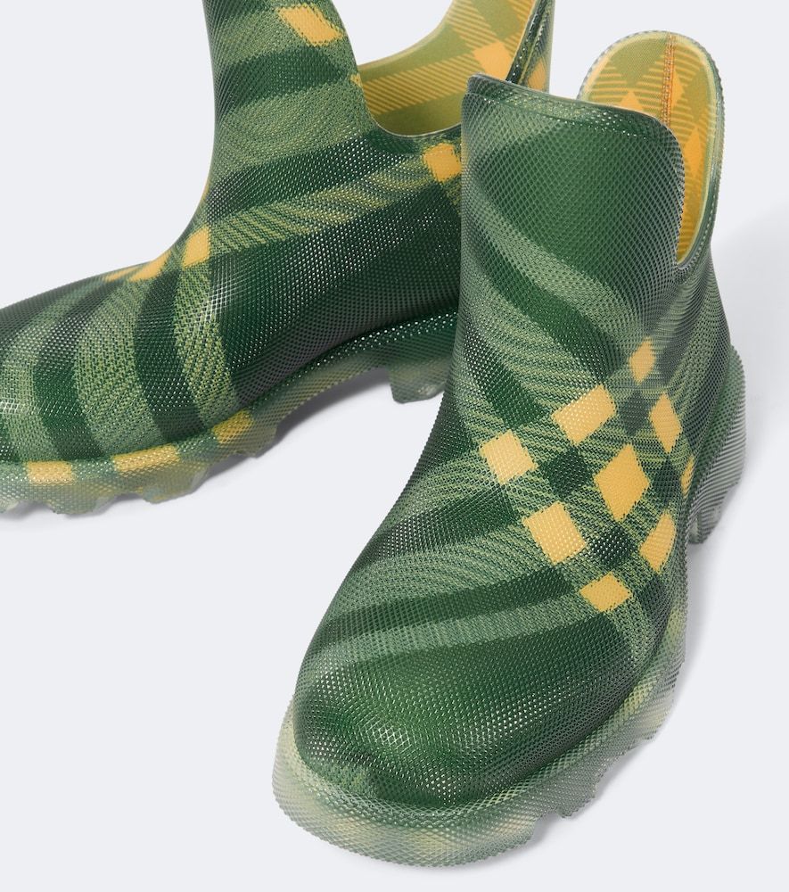 Stivali da pioggia Check - Burberry - Modalova