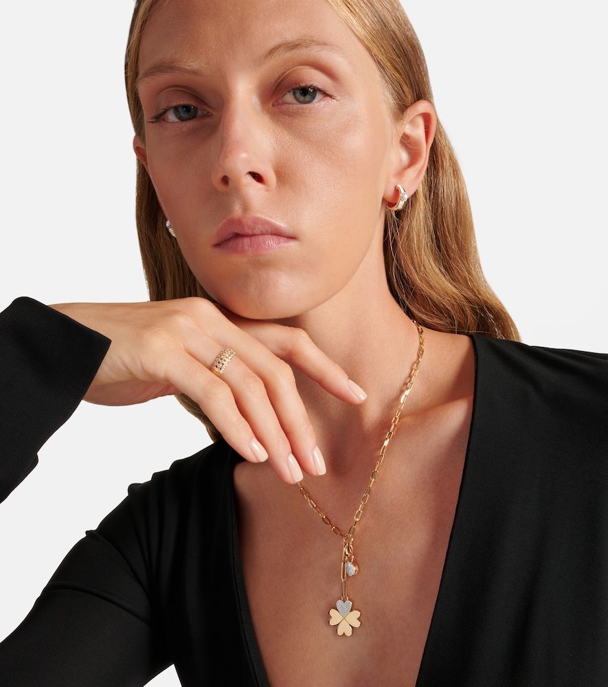 True Love 18kt pendant necklace with diamonds - FoundRae - Modalova