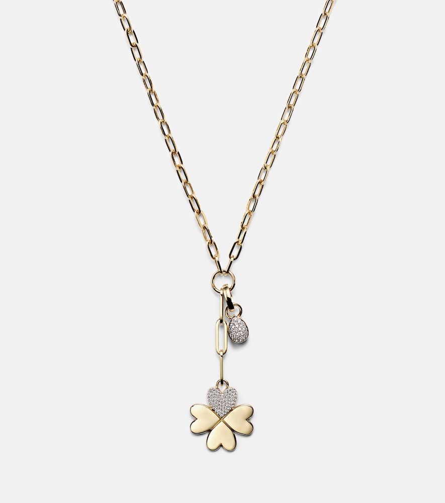 True Love 18kt pendant necklace with diamonds - FoundRae - Modalova