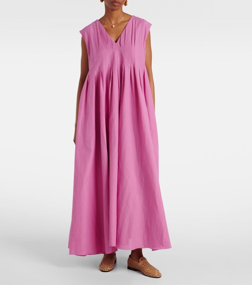 Vestido largo Piega de ramio y algodón - 'S Max Mara - Modalova