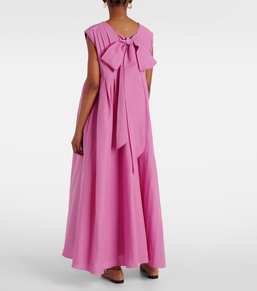 Vestido largo Piega de ramio y algodón - 'S Max Mara - Modalova