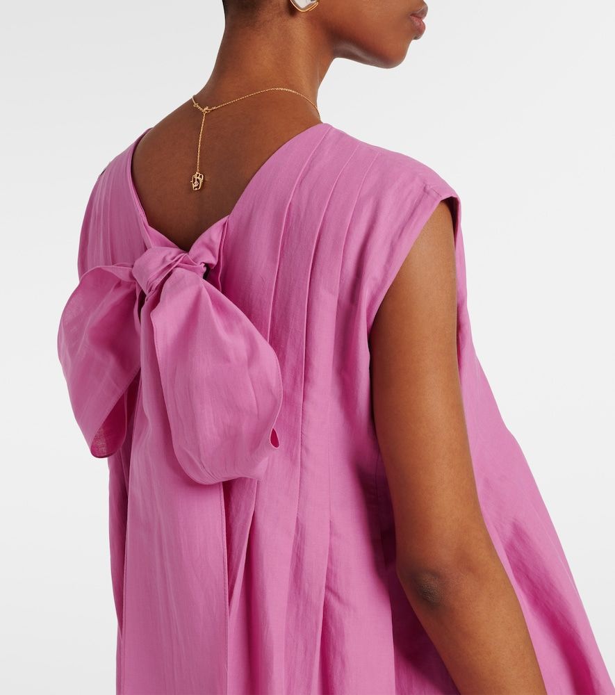 Vestido largo Piega de ramio y algodón - 'S Max Mara - Modalova
