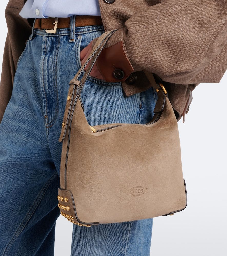 Borsa a spalla Sacca Mini in suede - Tod's - Modalova