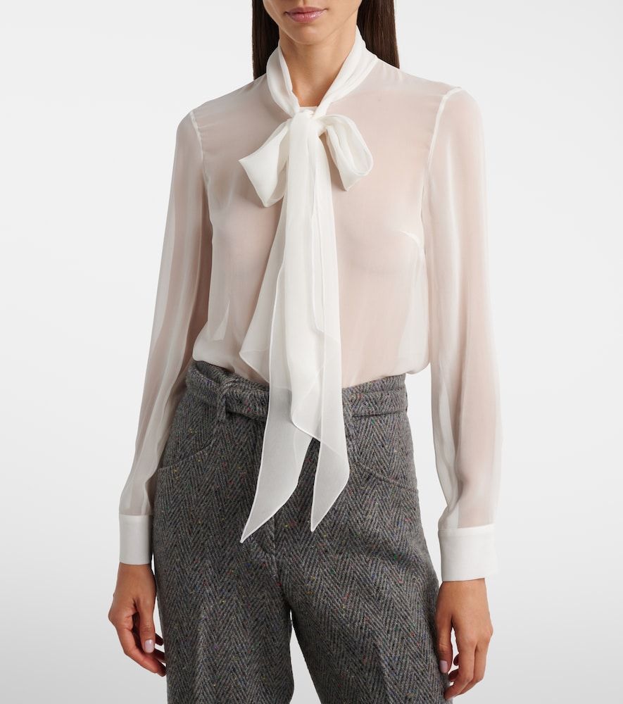 Shildon tie-neck silk blouse - Gabriela Hearst - Modalova