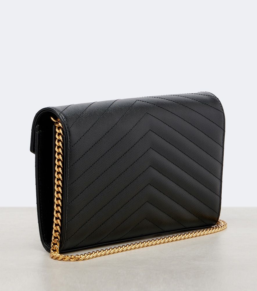 Cassandre matelasse leather wallet on chain - Saint Laurent - Modalova