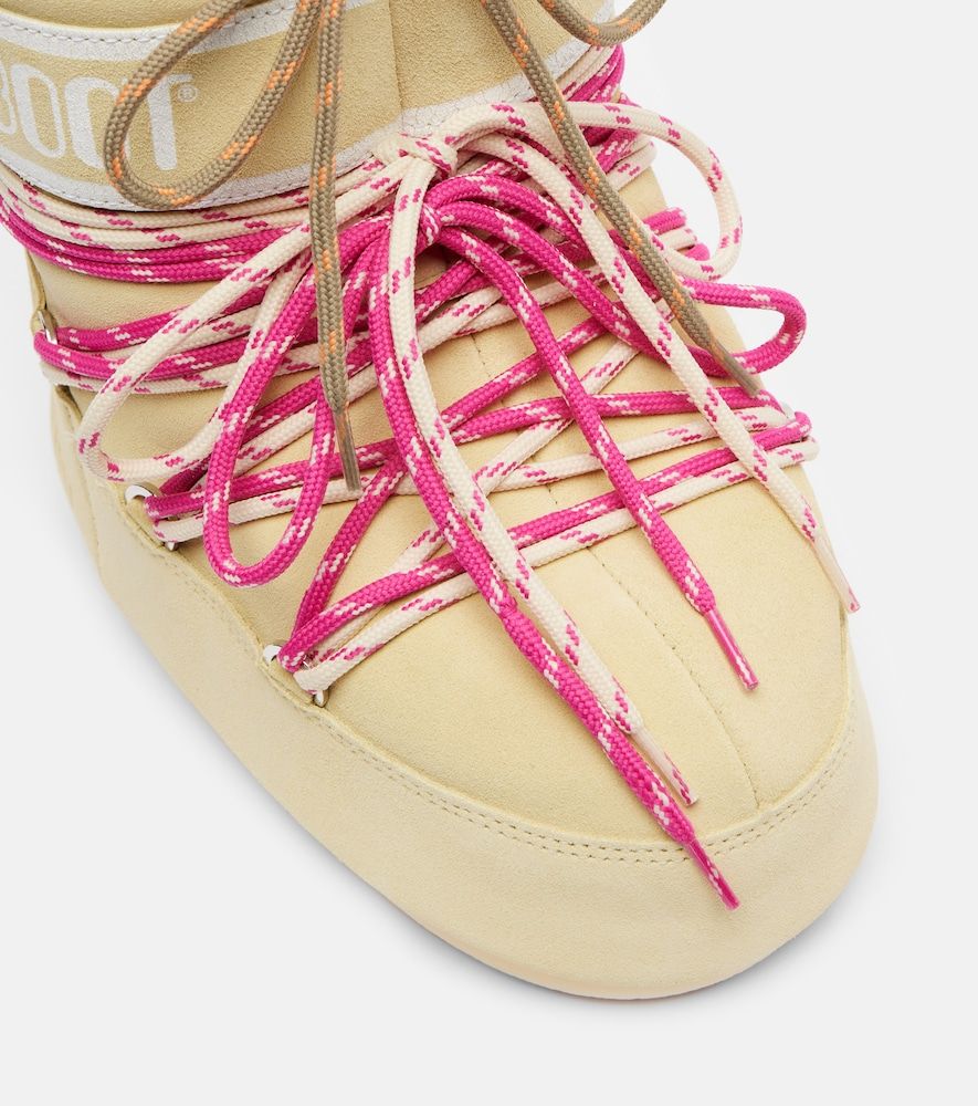 Schneestiefel Icon Low aus Veloursleder - Moon Boot - Modalova