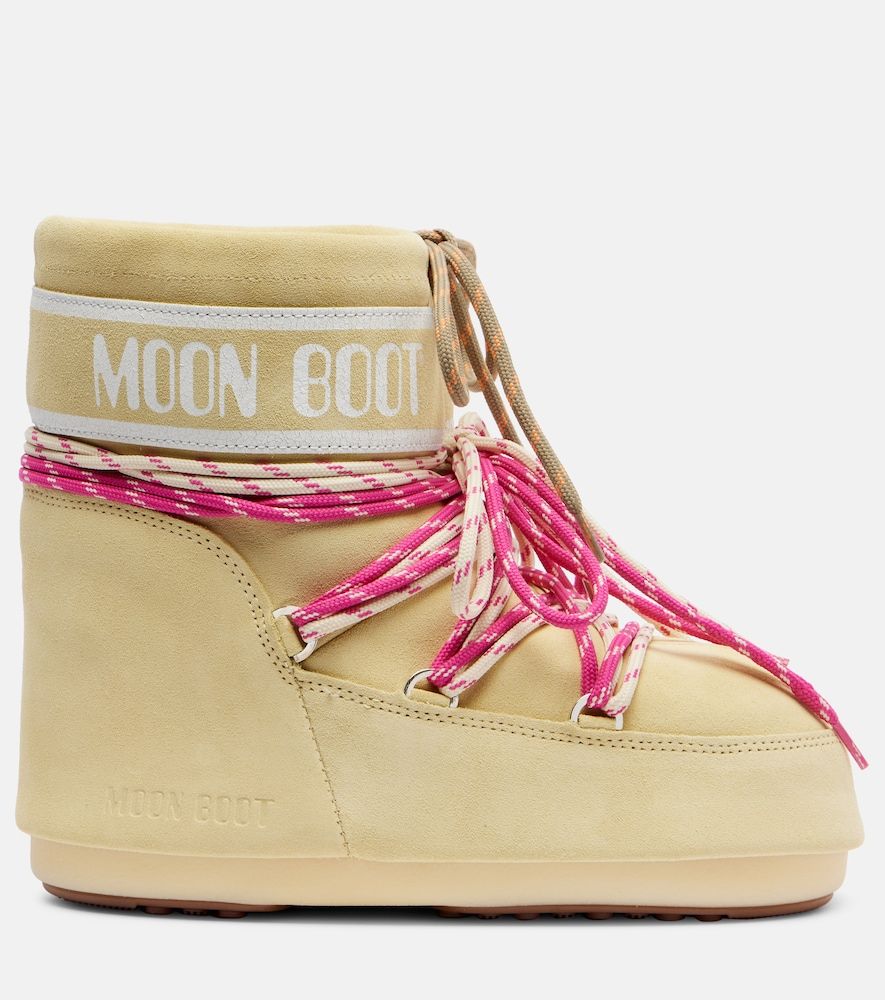 Schneestiefel Icon Low aus Veloursleder - Moon Boot - Modalova
