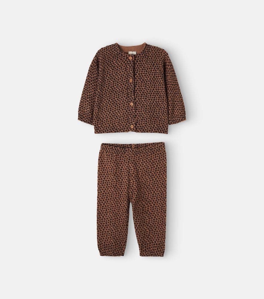 Bebé - set de cárdigan y pantalones Toudou de algodón y cachemir - Bonton - Modalova