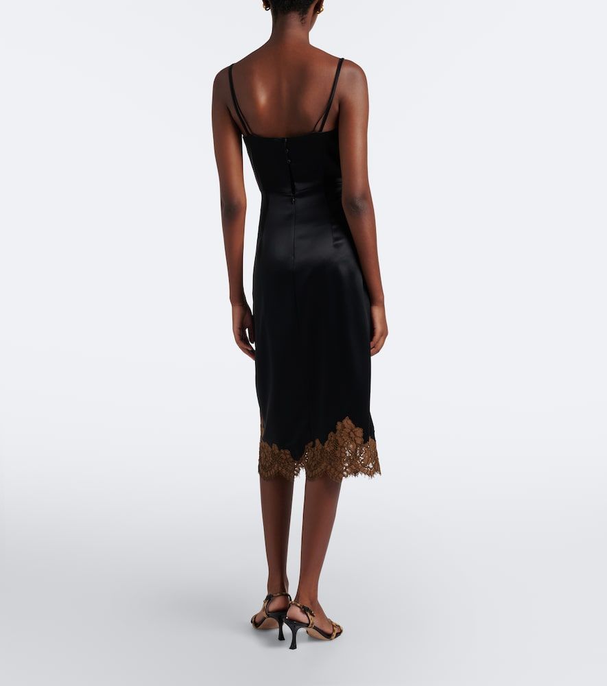 Abito sottoveste in raso con pizzo - Dorothee Schumacher - Modalova