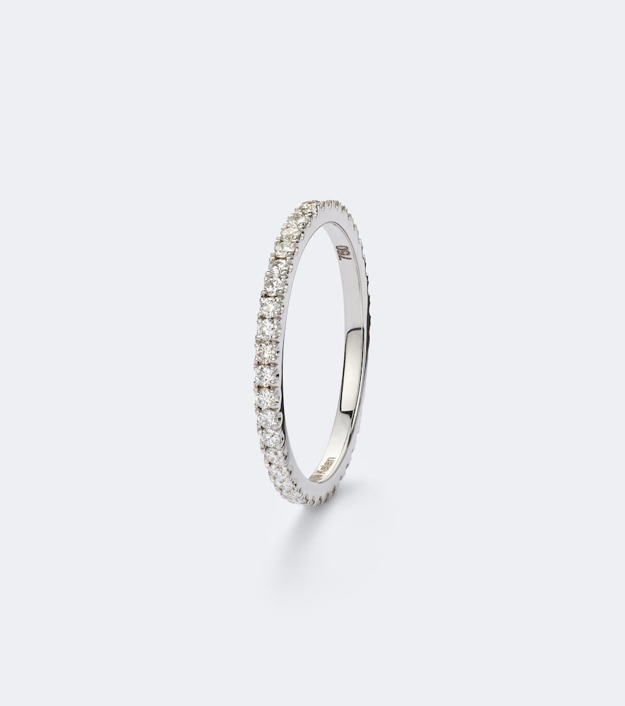 Set de anillos para smart ring Midi en oro blanco de 18 ct con diamantes - Suzanne Kalan - Modalova