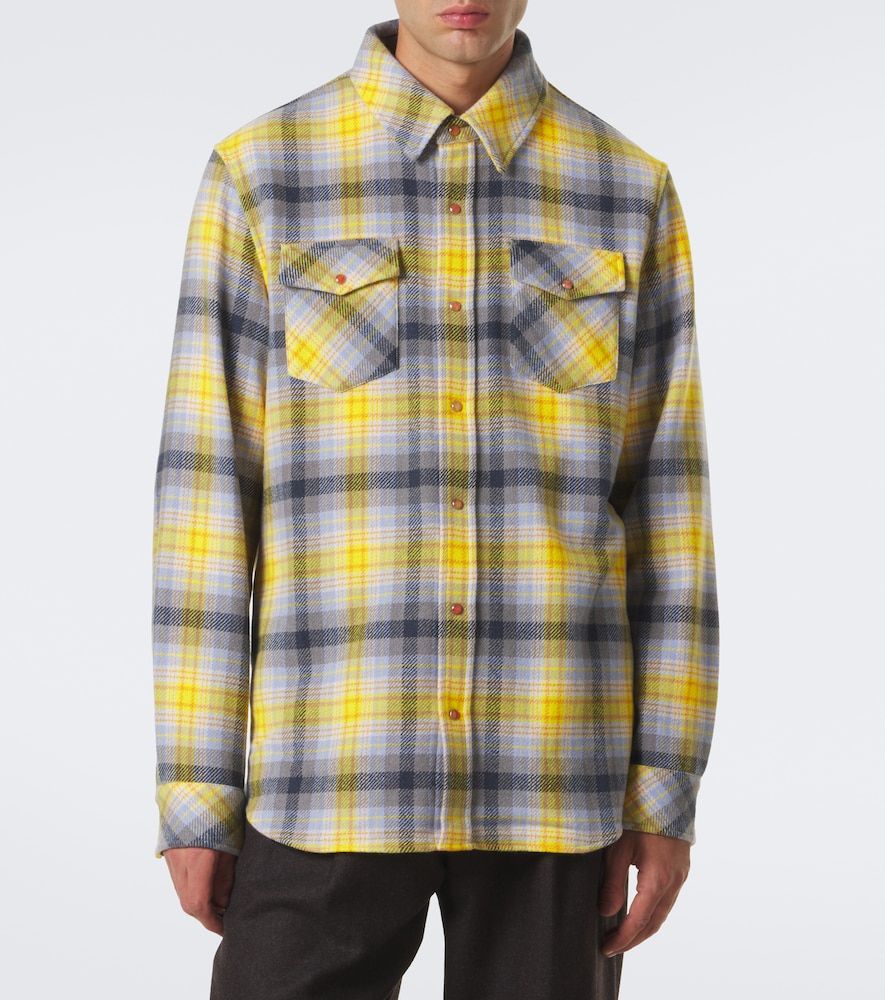 Camicia Alchemy in cashmere tartan - God's True Cashmere - Modalova