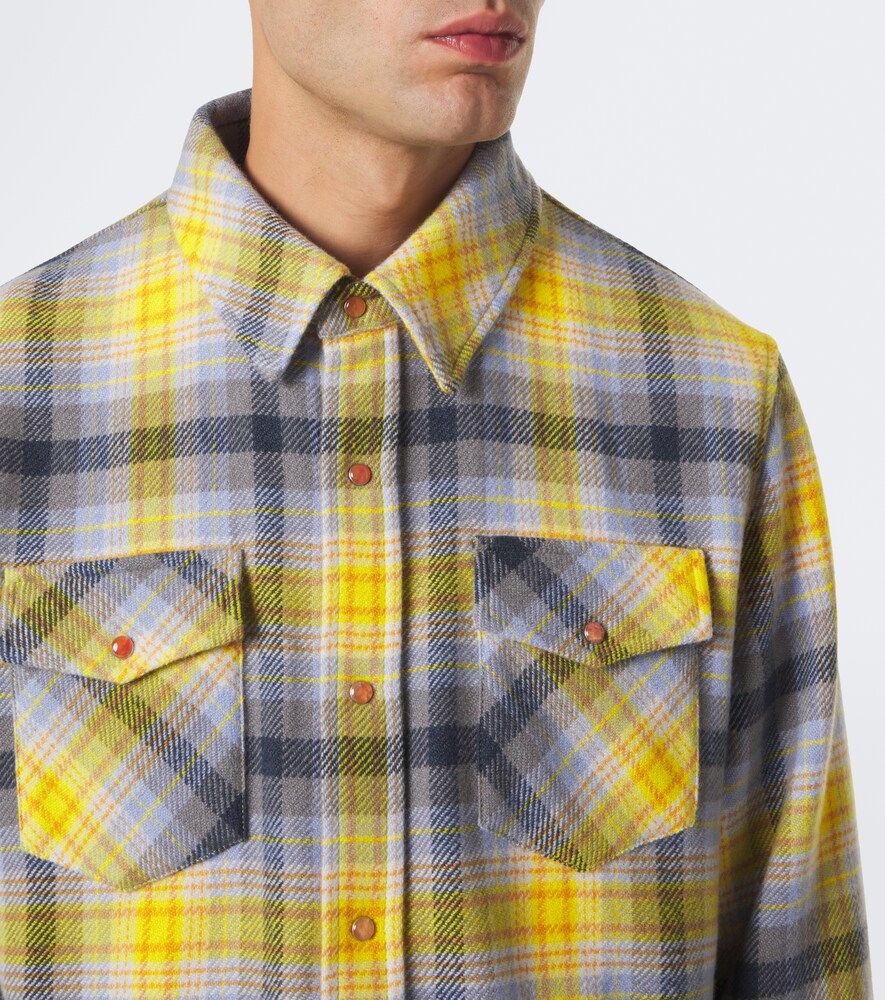 Camisa Alchemy de cachemir a cuadros - God's True Cashmere - Modalova
