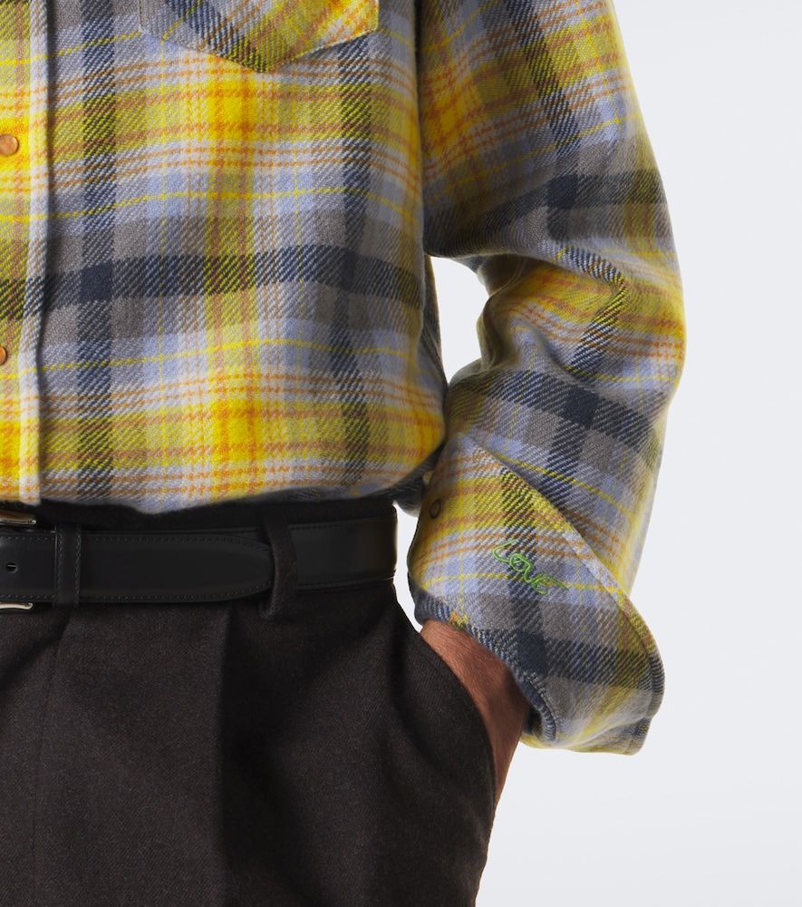 Camisa Alchemy de cachemir a cuadros - God's True Cashmere - Modalova
