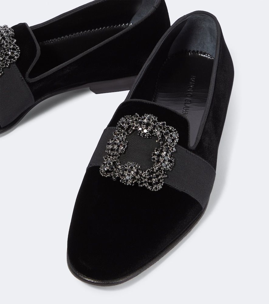Verzierte Loafers Carlton aus Samt - Manolo Blahnik - Modalova