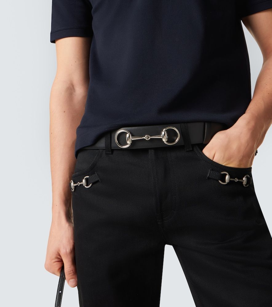 Gürtel Horsebit 1955 aus Leder - Gucci - Modalova