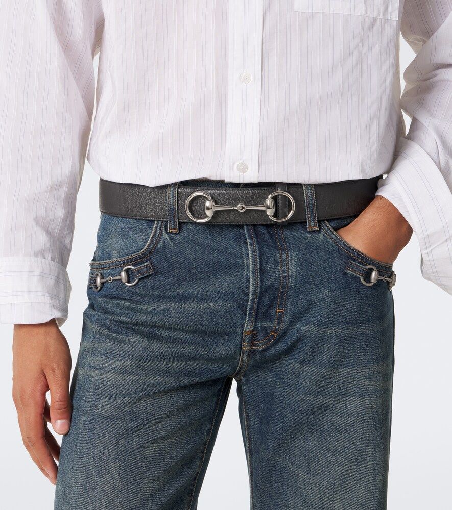 Gürtel Horsebit 1955 aus Leder - Gucci - Modalova