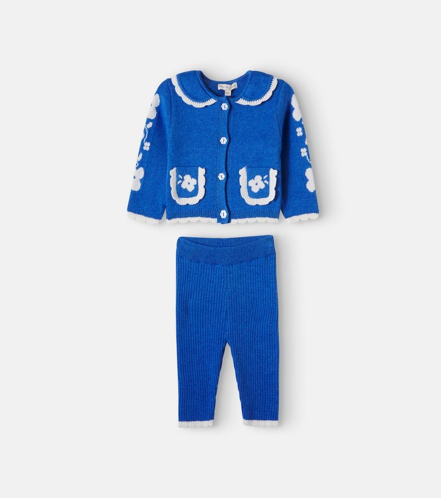 Bebé - Set de cárdigan y pantalones Cosette de algodón y lana - Bebe Organic - Modalova
