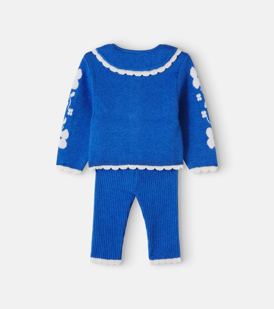 Bebé - Set de cárdigan y pantalones Cosette de algodón y lana - Bebe Organic - Modalova