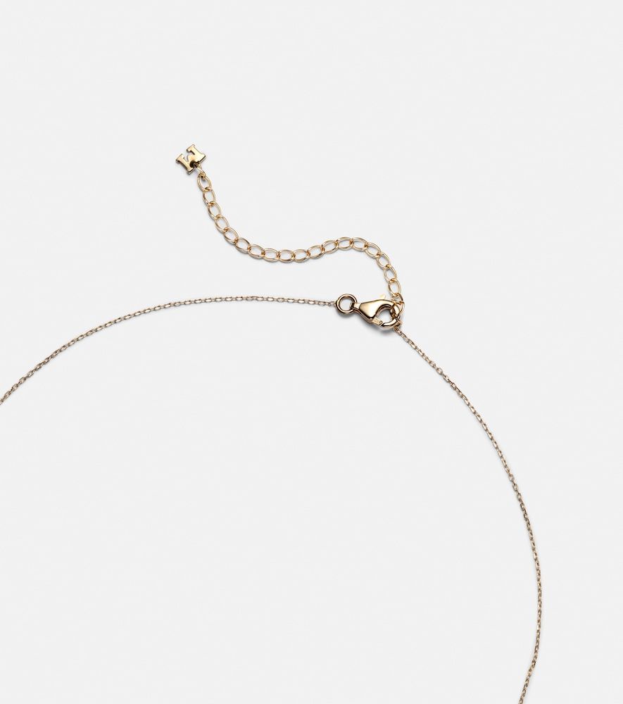 Collar La Barre de oro de 14 ct con diamantes - Mateo - Modalova