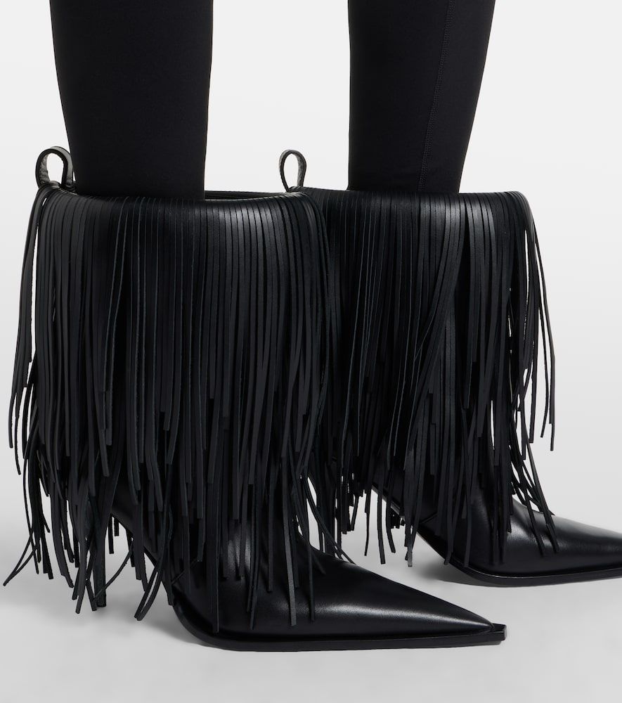 Ankle Boots Avenue Fringe aus Leder - Balenciaga - Modalova