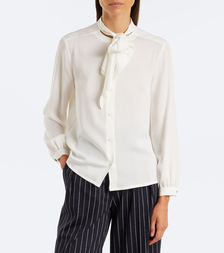 Max Mara Tie-neck silk blouse - Max Mara - Modalova
