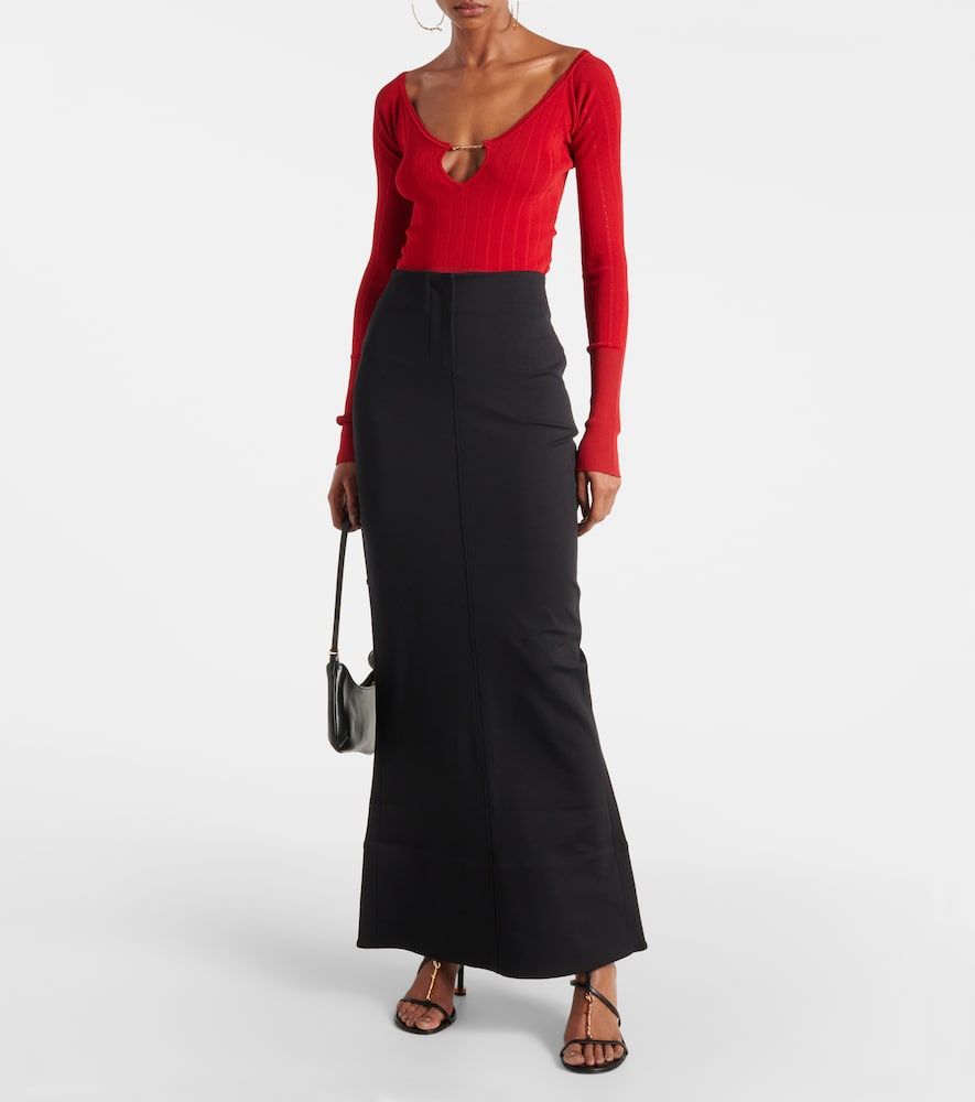 La jupe Escala knitted maxi skirt - Jacquemus - Modalova