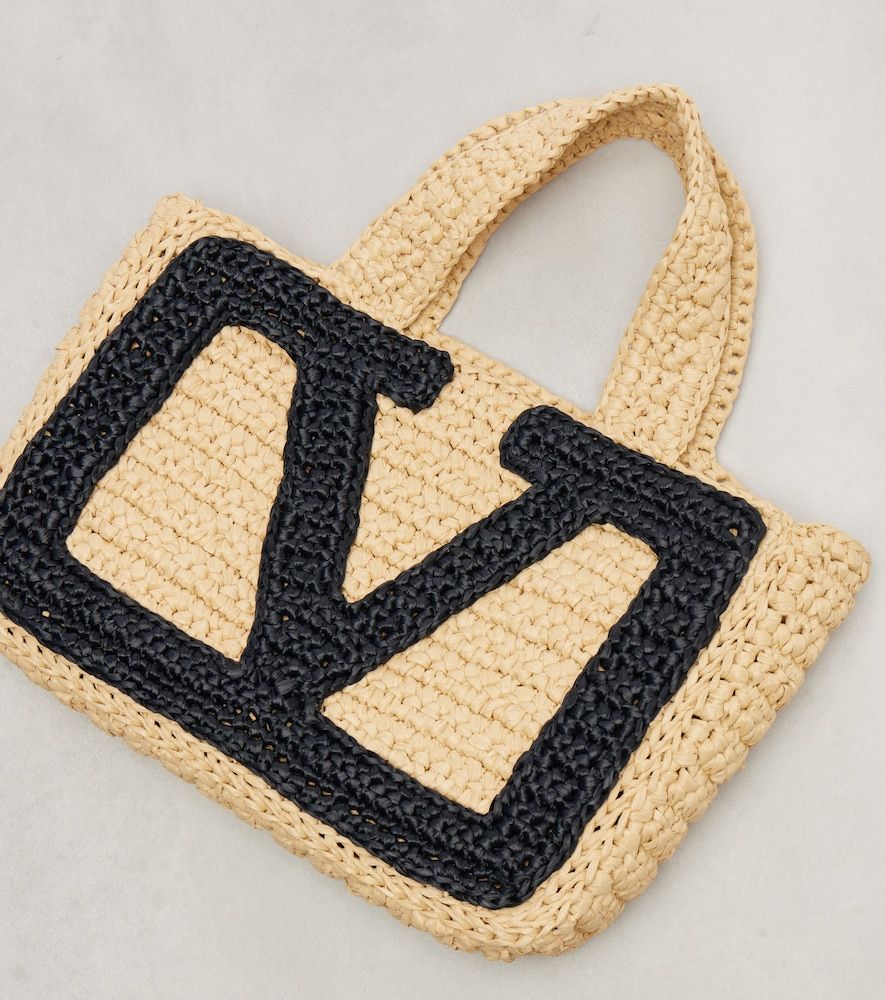 Viva Superstar Small raffia tote bag - Valentino Garavani - Modalova