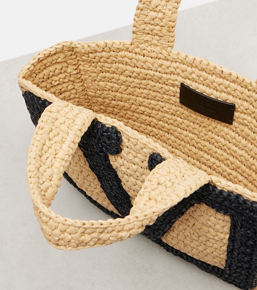 Viva Superstar Small raffia tote bag - Valentino Garavani - Modalova