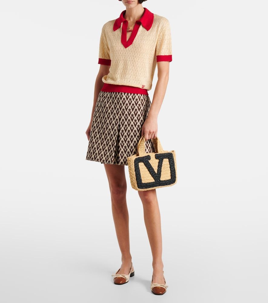 Viva Superstar Small raffia tote bag - Valentino Garavani - Modalova