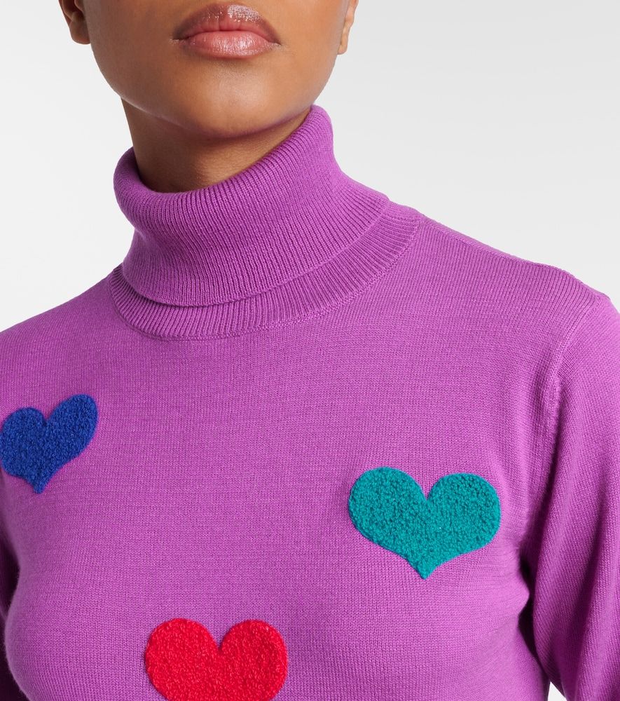 Jersey de cuello alto Bacio con apliques - Goldbergh - Modalova