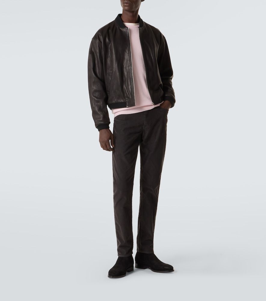 Pantalones slim L' Slim de pana de algodón - Frame - Modalova