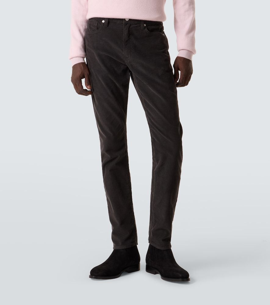 Pantalones slim L' Slim de pana de algodón - Frame - Modalova