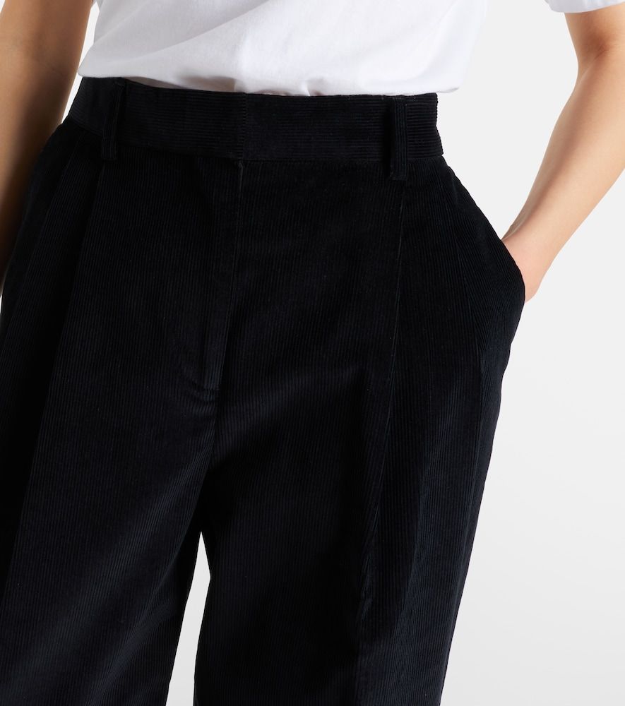 Pantalones anchos Deep Pleat de pana de algodón - Toteme - Modalova