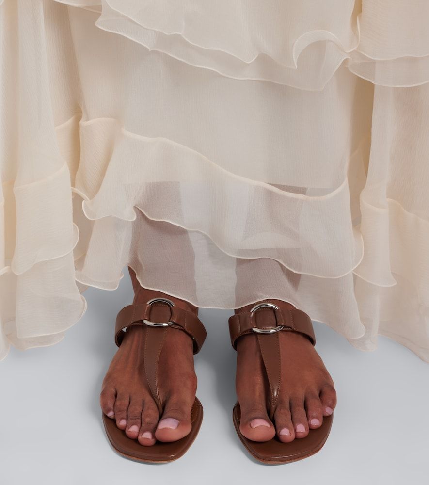 Sandalen Mionasan aus Leder - Manolo Blahnik - Modalova