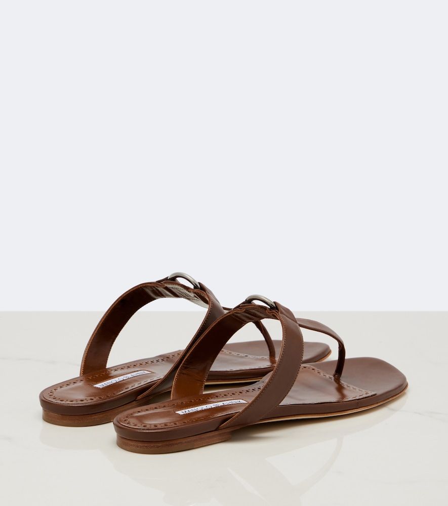 Sandalen Mionasan aus Leder - Manolo Blahnik - Modalova