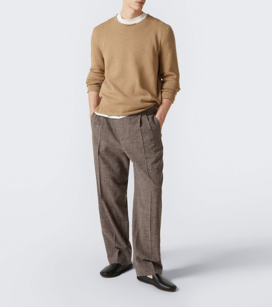 The Row Vasko leather slip-on shoes - The Row - Modalova