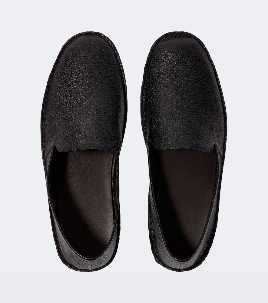 The Row Vasko leather slip-on shoes - The Row - Modalova