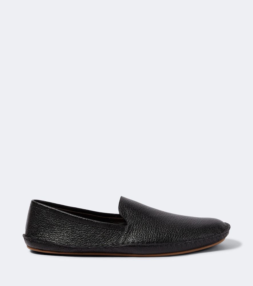 The Row Vasko leather slip-on shoes - The Row - Modalova