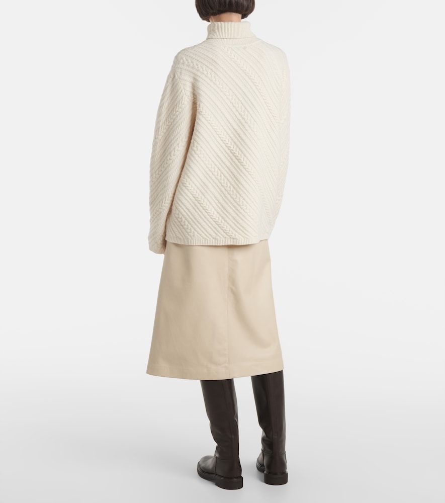 Jersey de cuello alto trenzado de lana - Joseph - Modalova