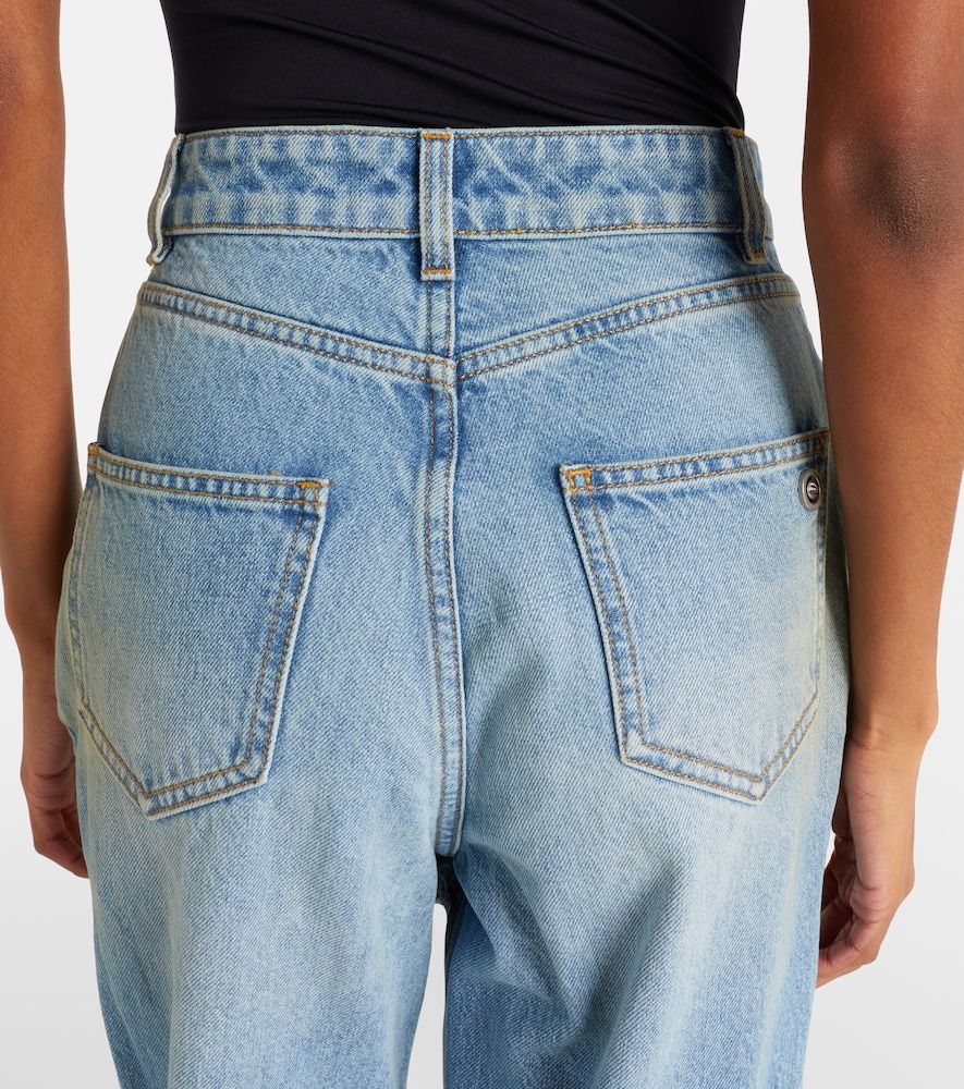 Distressed embellished wide-leg jeans - Area - Modalova