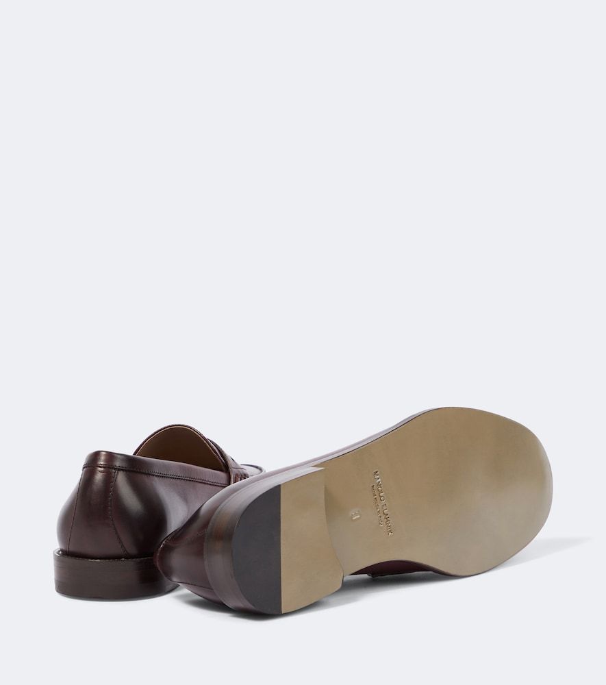 Loafers Perry aus Leder - Manolo Blahnik - Modalova