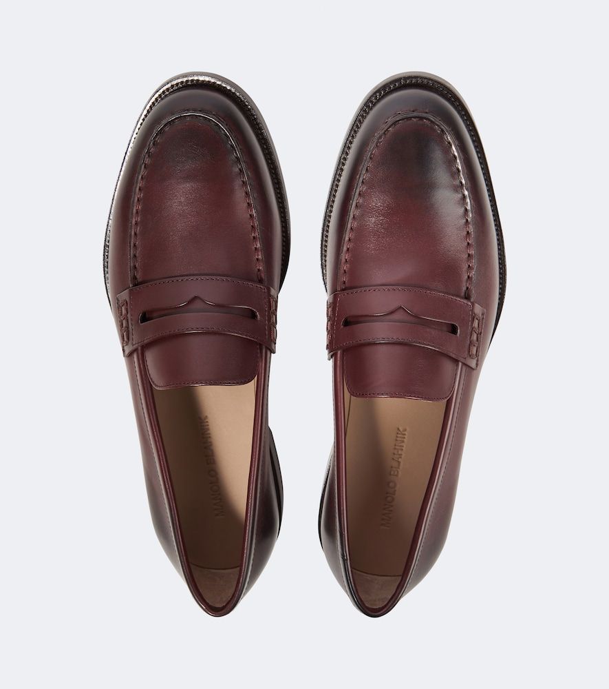 Loafers Perry aus Leder - Manolo Blahnik - Modalova