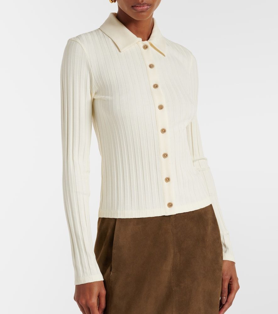 Vince Cardigan in maglia a coste - Vince - Modalova