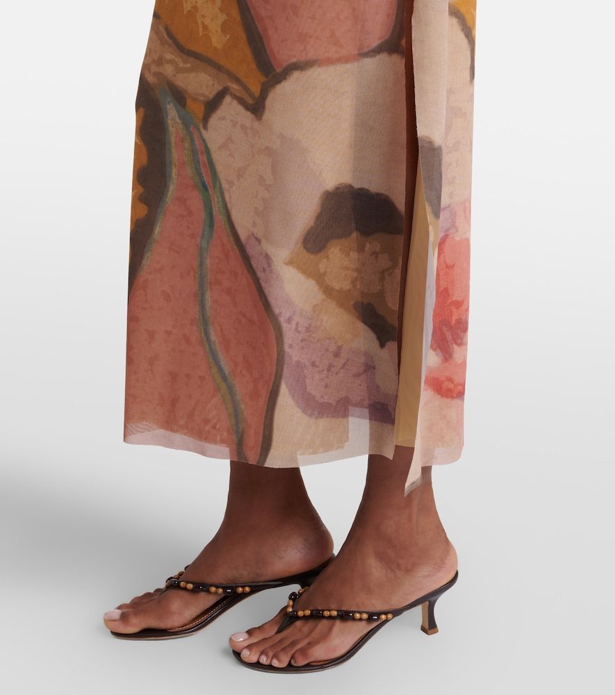SIR Printed mesh maxi skirt - SIR - Modalova