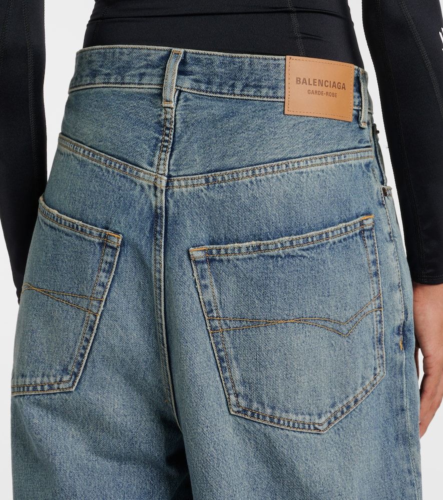 Jeans a gamba larga e vita media - Balenciaga - Modalova