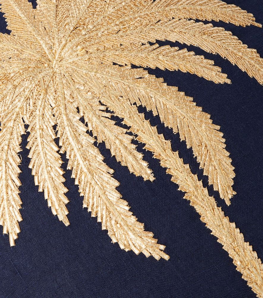 Cojín Tropical de lino bordado - Les-Ottomans - Modalova