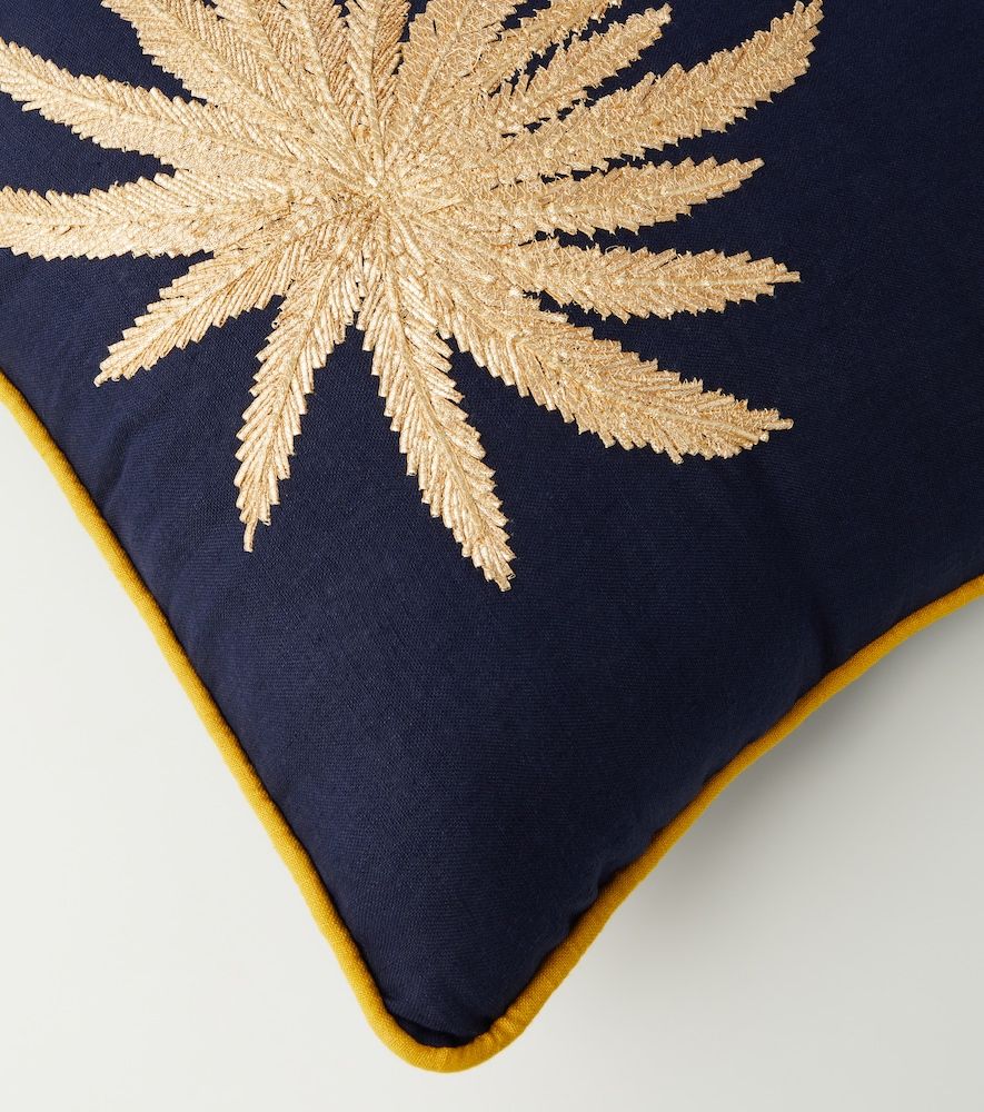 Cojín Tropical de lino bordado - Les-Ottomans - Modalova