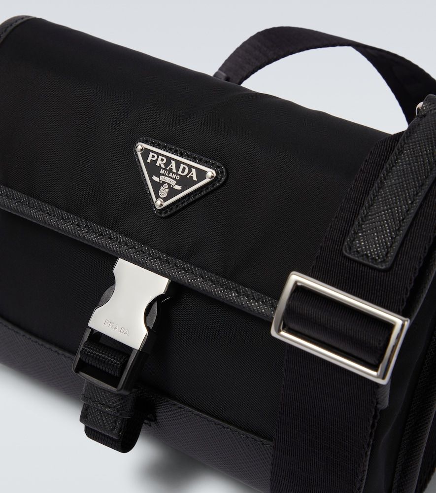 Bolso al hombro de Re-Nylon con piel - Prada - Modalova
