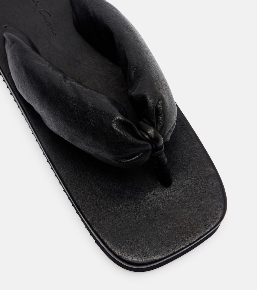 Leather platform thong sandals - Rick Owens - Modalova